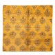 Vintage Handmade Turkish Karapinar Rug in Butterscotch Yellow, 100% Wool