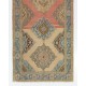 Vintage Turkish Oushak Runner Rug for Hallway