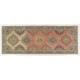 Vintage Turkish Oushak Runner Rug for Hallway