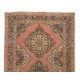 Vintage Central Anatolian Village Runner Rug. Handmade Carpet for Hallway