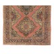 Vintage Central Anatolian Village Runner Rug. Handmade Carpet for Hallway