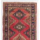 Vintage Anatolian Village Runner. Hand-knotted Wool Rug for Hallway