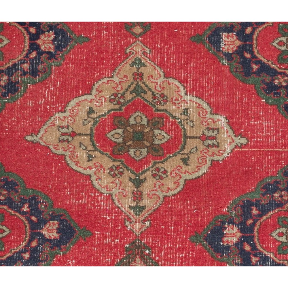 Vintage Anatolian Village Runner. Hand-knotted Wool Rug for Hallway