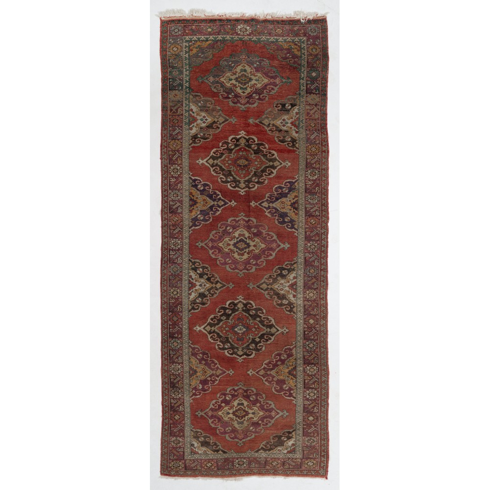 Vintage Handmade Hallway Runner. Kitchen Rug. Corridor Rug. Stair Rug
