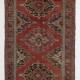 Hand-Knotted Vintage Anatolian Runner Rug. Tribal Style Hallway Runner