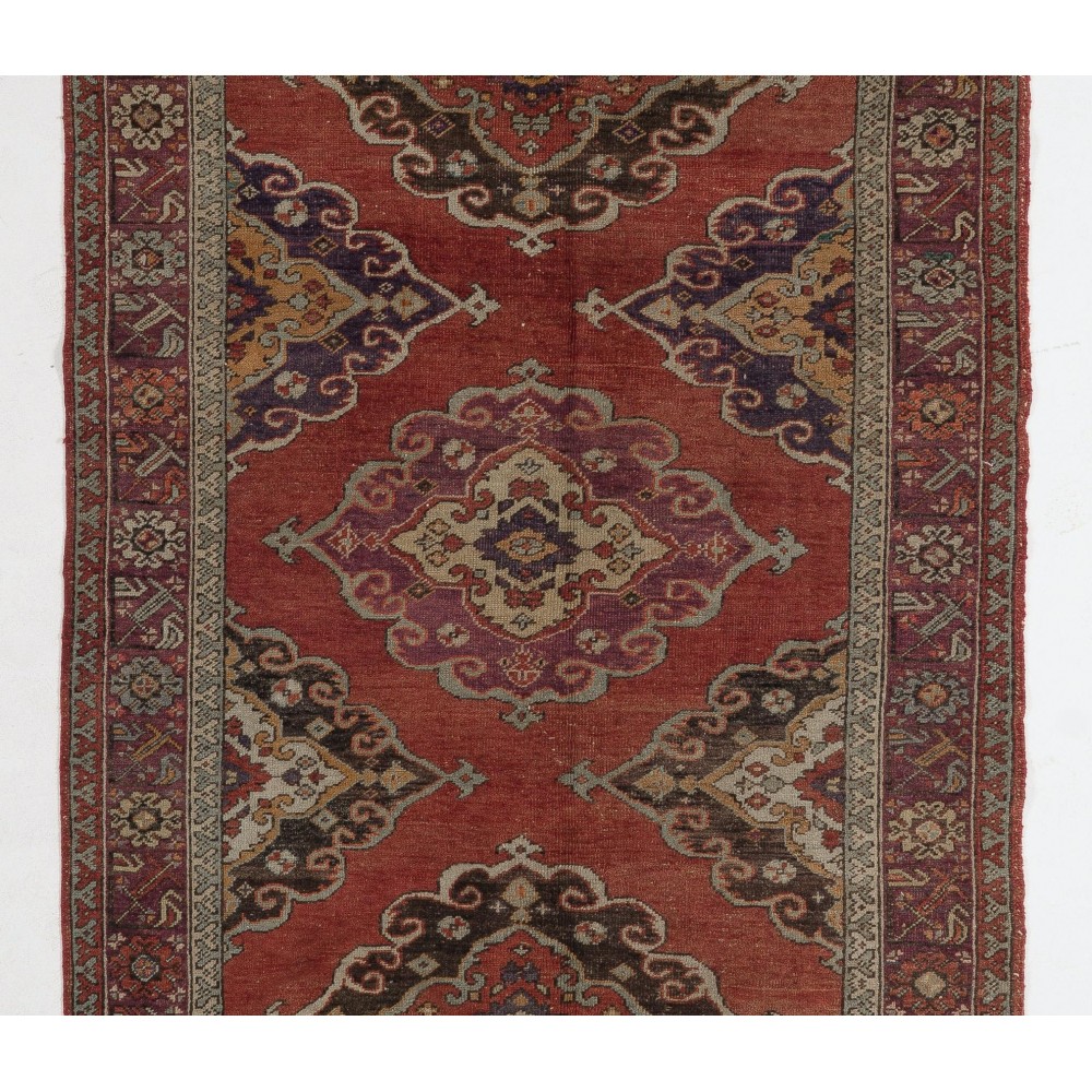 Vintage Handmade Hallway Runner. Kitchen Rug. Corridor Rug. Stair Rug