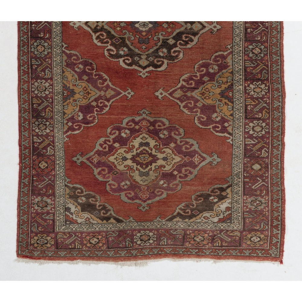 Vintage Handmade Hallway Runner. Kitchen Rug. Corridor Rug. Stair Rug