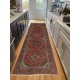 Hand-Knotted Vintage Anatolian Runner Rug. Tribal Style Hallway Runner