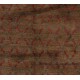 Vintage Handmade Camel & Red Wool Tulu Rug with Floral Lattice Design