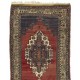 Handmade Vintage Turkish Tribal Rug. One of a Kind Oriental Carpet