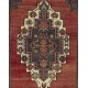 Handmade Vintage Turkish Tribal Rug. One of a Kind Oriental Carpet