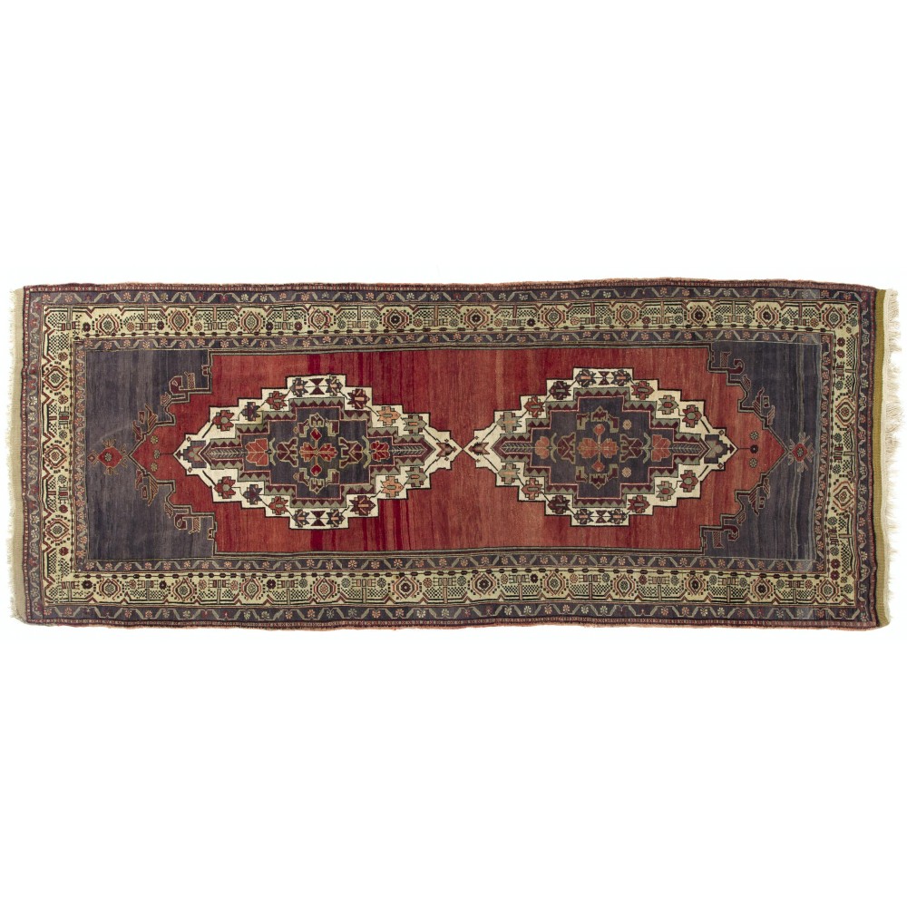 Handmade Vintage Turkish Tribal Rug. One of a Kind Oriental Carpet