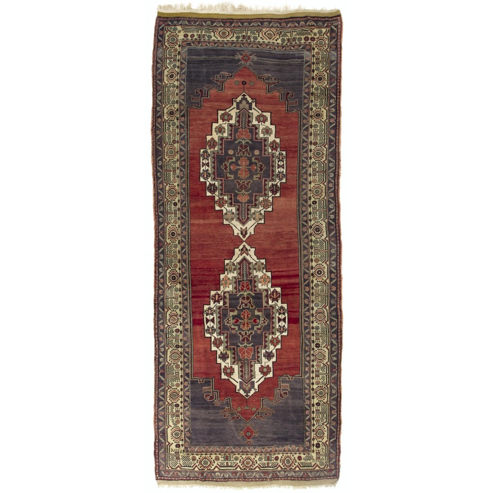 Handmade Vintage Turkish Tribal Rug. One of a Kind Oriental Carpet