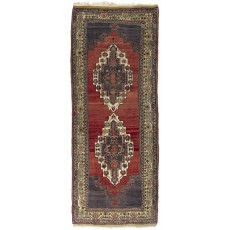 Handmade Vintage Turkish Tribal Rug. One of a Kind Oriental Carpet