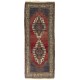 Handmade Vintage Turkish Tribal Rug. One of a Kind Oriental Carpet