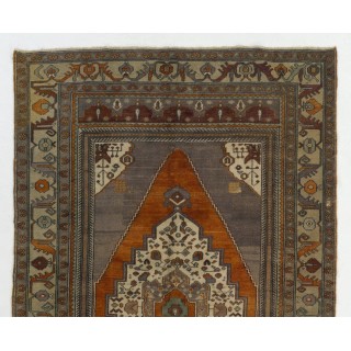 One-of-a-Kind Vintage Handmade Anatolian Taspinar Rug, 100% Wool. Soft Colors One-of-a-Kind Vintage Handmade Anatolian Taspinar Rug, 100% Wool. Soft Colors