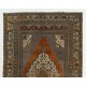 One-of-a-Kind Vintage Handmade Anatolian Taspinar Rug, 100% Wool. Soft Colors