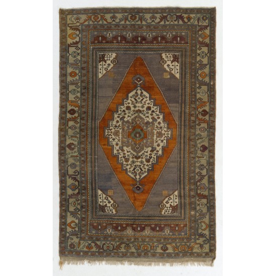 One-of-a-Kind Vintage Anatolian Taspinar Rug, 100% Wool. Soft Colors One-of-a-Kind Vintage Anatolian Taspinar Rug, 100% Wool. Soft Colors