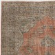 One-of-a-Kind Fine Vintage Handmade Turkish Rug in Terracotta color