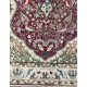 Vintage Hand-Knotted Turkish Floral Medallion Rug in Red, Ivory and Sage Green Vintage Hand-Knotted Turkish Floral Medallion Rug in Red, Ivory and Sage Green