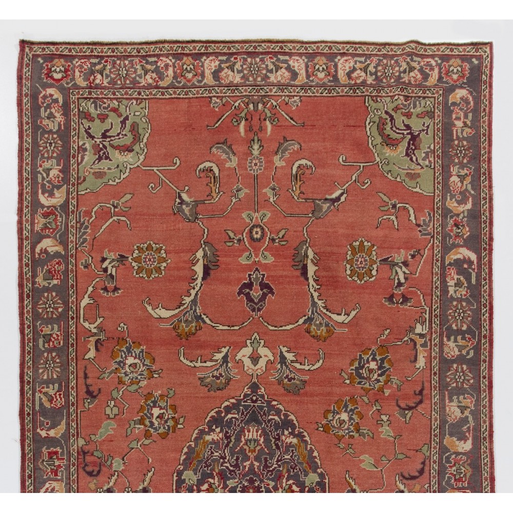 Traditional Vintage Handmade Turkish Rug