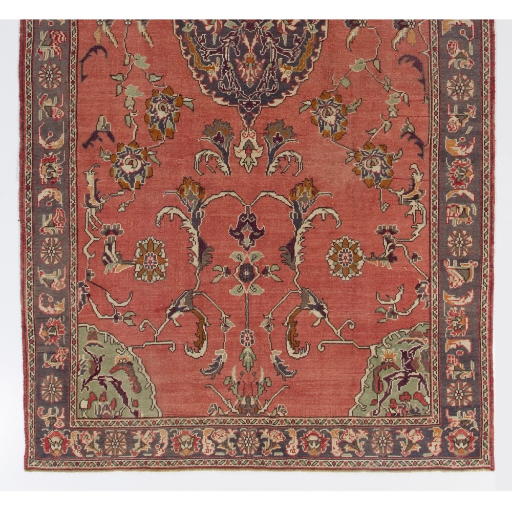 Traditional Vintage Handmade Turkish Rug
