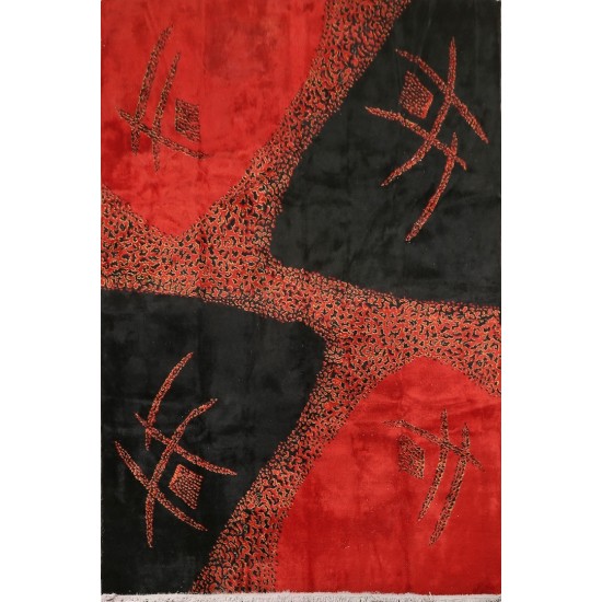 Mid-Century Modern Turkish Rug Designed by Zeki Müren