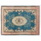 Hand-Knotted Area Rug. Vintage European Design Carpet