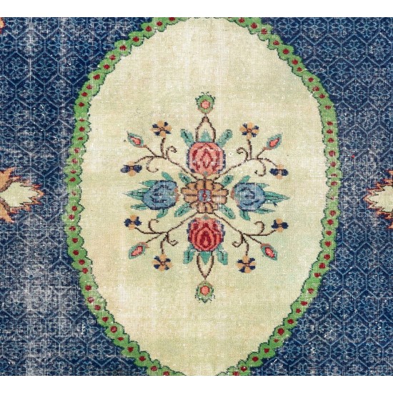 Hand-Knotted Vintage European Rug