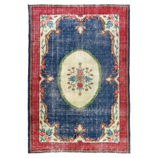 Hand-Knotted Vintage European Rug