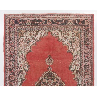 Vintage Hand Knotted Turkish Village Rug