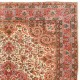 Vintage Oriental Rug. Traditional Hand-Knotted Wool Carpet.