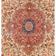 Vintage Oriental Rug. Traditional Hand-Knotted Wool Carpet.