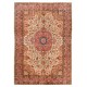 Vintage Oriental Rug. Traditional Hand-Knotted Wool Carpet.