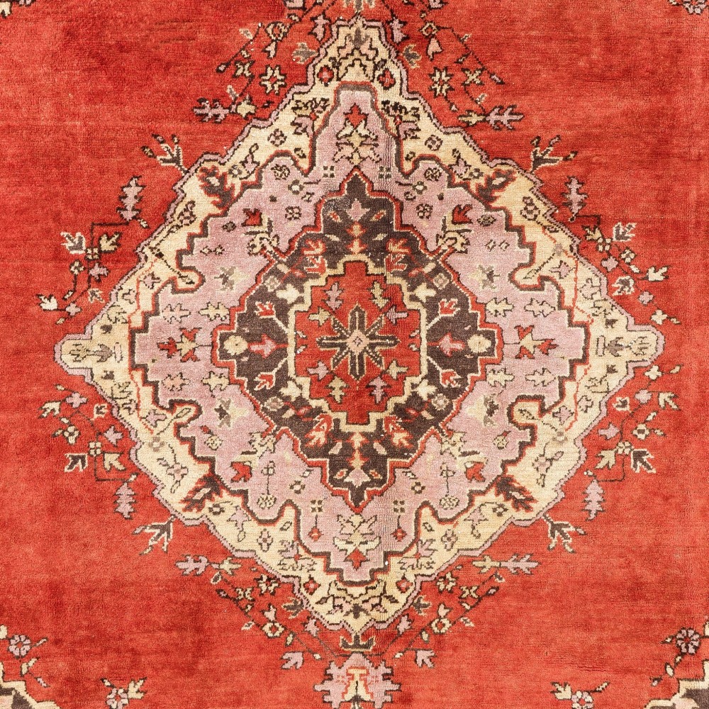 Antique Turkish Oushak Rug. Rare Size. Very Good Condition