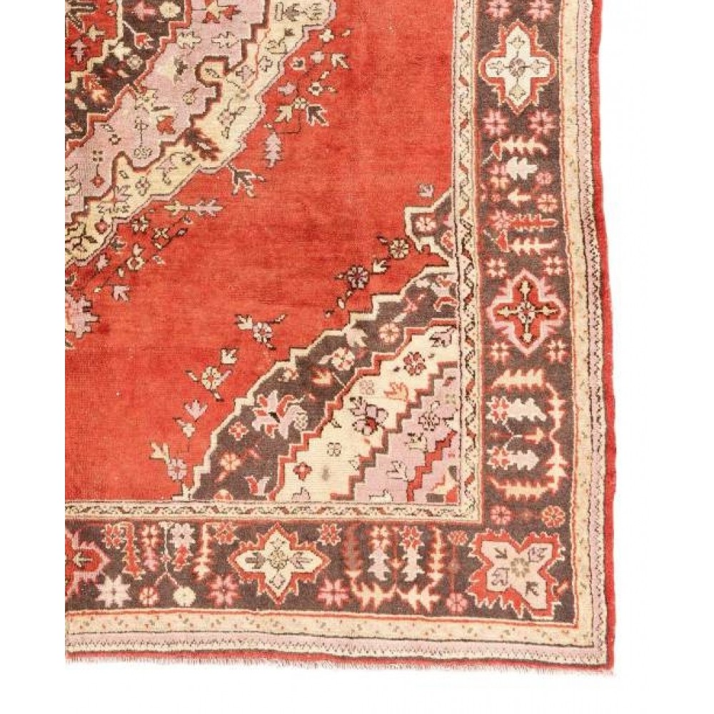 Antique Turkish Oushak Rug. Rare Size. Very Good Condition