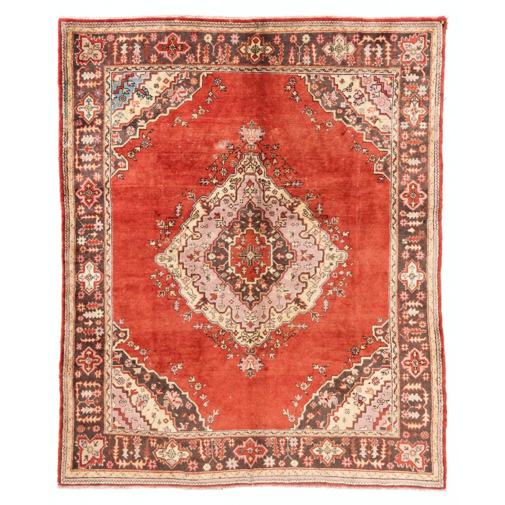 Antique Turkish Oushak Rug. Rare Size. Very Good Condition