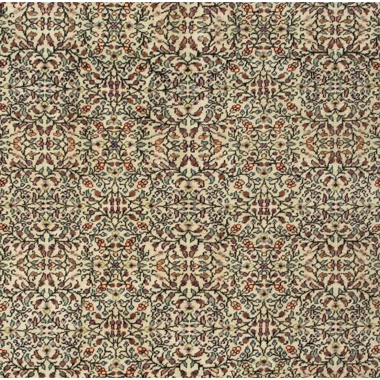 Fine Vintage Kayseri Millefleur Rug of Exceptional Quality Fine Vintage Kayseri Millefleur Rug of Exceptional Quality