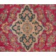 Fine Semi Antique Oriental Kerman Rug, Handmade Carpet