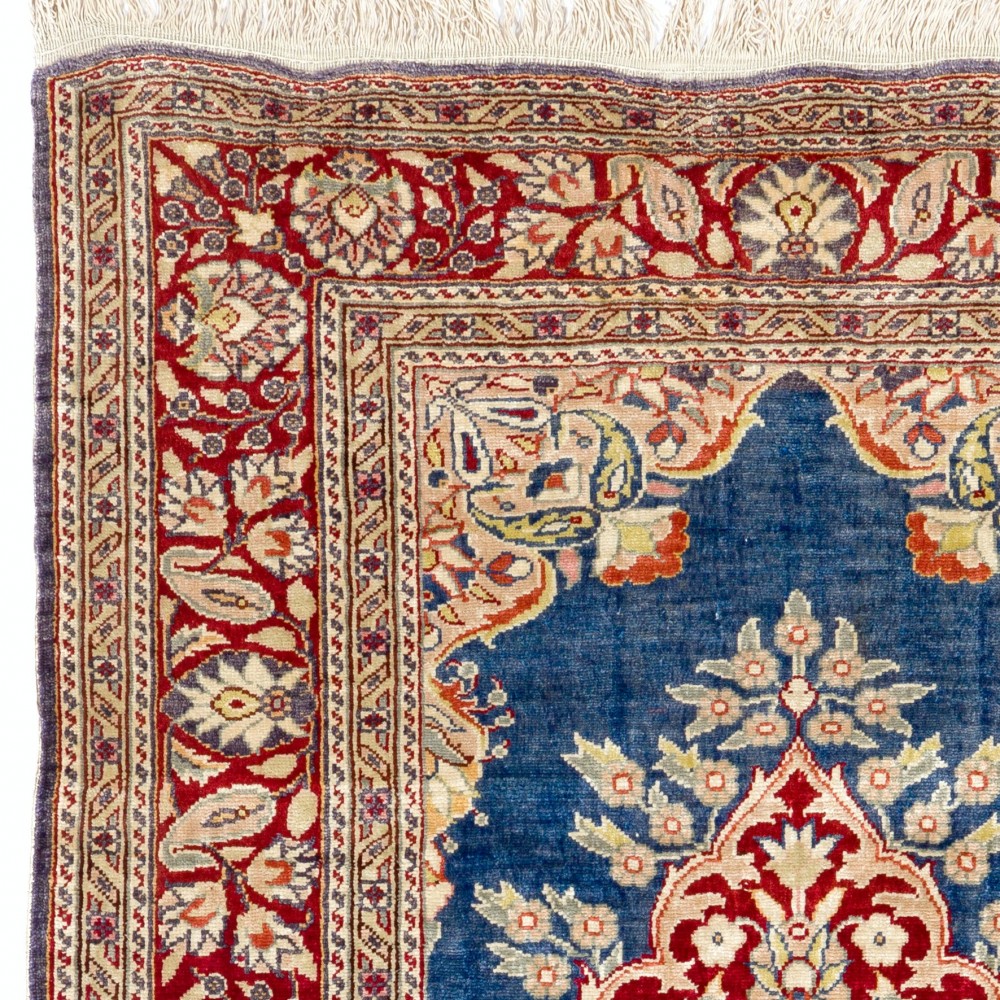 100% Silk Turkish Kayseri Rug, Handmade Wall Hanging, Vintage Wall Tapestry
