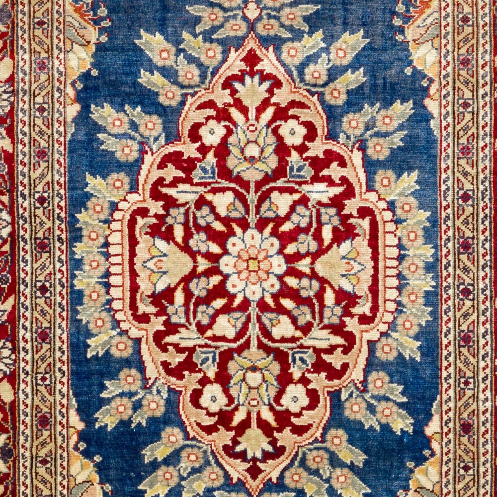100% Silk Turkish Kayseri Rug, Handmade Wall Hanging, Vintage Wall Tapestry