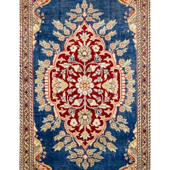 Outstanding 100% Silk Vintage Handmade Kayseri Rug, Wall Hanging