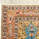 Fine Silk & Metal Thread Pictorial Rug. Vintage Kyseri Wall Hanging. Turkish Tapestry