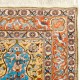 Fine Silk & Metal Thread Pictorial Rug. Vintage Kyseri Wall Hanging. Turkish Tapestry
