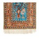 Fine Silk & Metal Thread Pictorial Rug. Vintage Turkish Kyseri Wall Hanging. Pictorial Tapestry