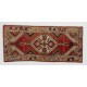1960's Hand Made Oriental Accent Rug, Vintage All Wool Tribal Carpet 1960's Hand Made Oriental Accent Rug, Vintage All Wool Tribal Carpet