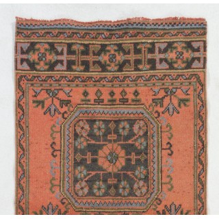 Vintage Handmade Anatolian Runner Rug, One-of-a-Kind Hallway Rug