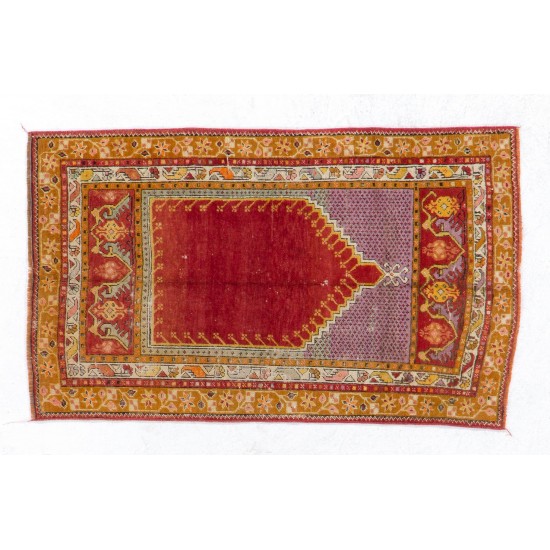 Vintage Central Anatolian Prayer Rug