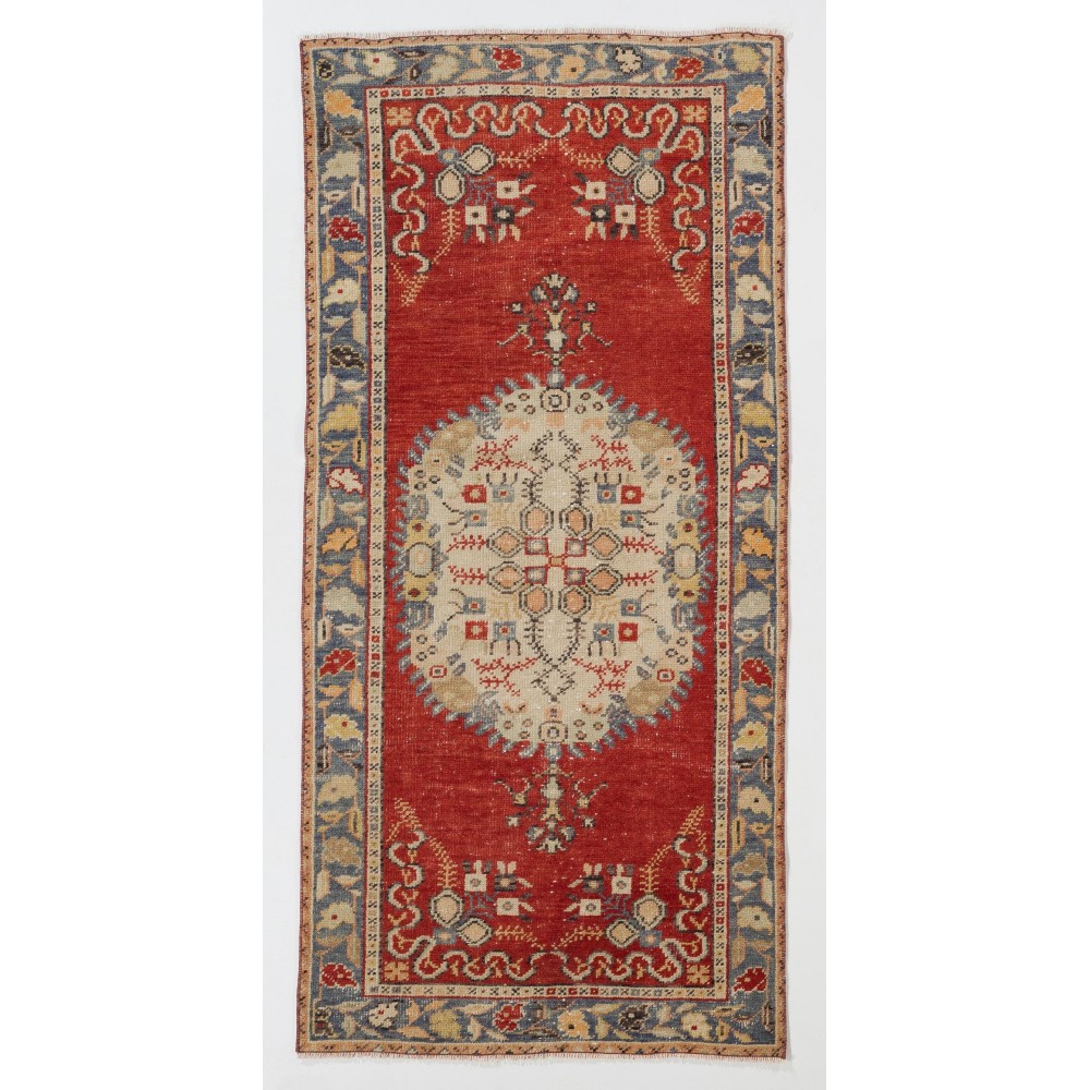 Handmade Vintage Turkish Village Rug