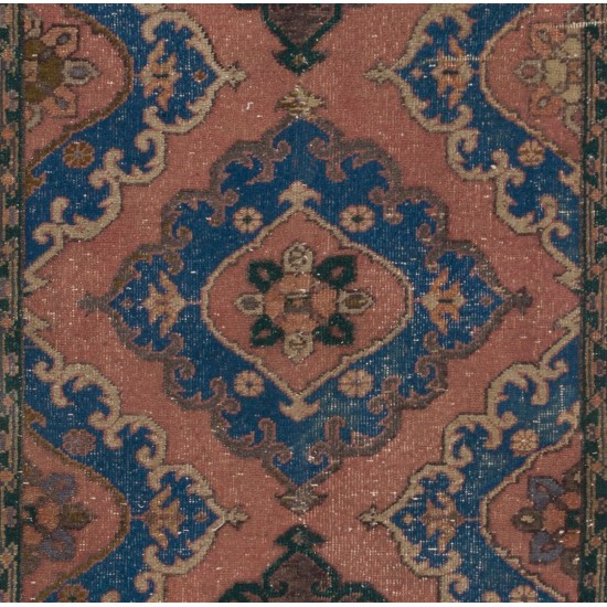 Hand-Knotted Vintage Anatolian Runner Rug for Hallway Decor